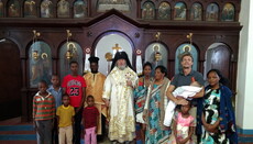 Архиепископ УПЦ крестил детей девяти семей из Танзании (ФОТО)