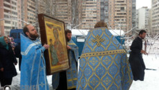 У Київський храм прибула Чудотворна ікона, яка допомагає при безплідді (ФОТО)