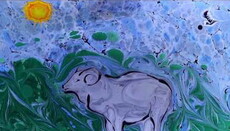 Анимацию о Сотворении мира нарисовали песком и красками по воде (ВИДЕО)