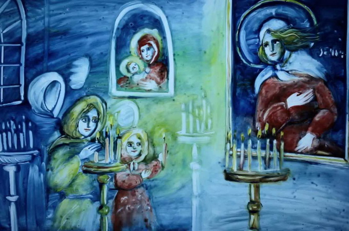 Кримська художниця створила пісочну анімацію про святу Ксенію Петербурзьку (ВІДЕО)