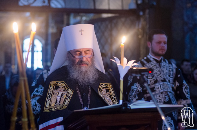 Предстоятель УПЦ звершив читання останньої частини Великого канону (ФОТО)