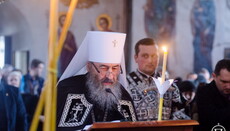 Чтение третьей части Великого покаянного канона Предстоятель УПЦ совершил во Флоровском монастыре столицы (ФОТО)