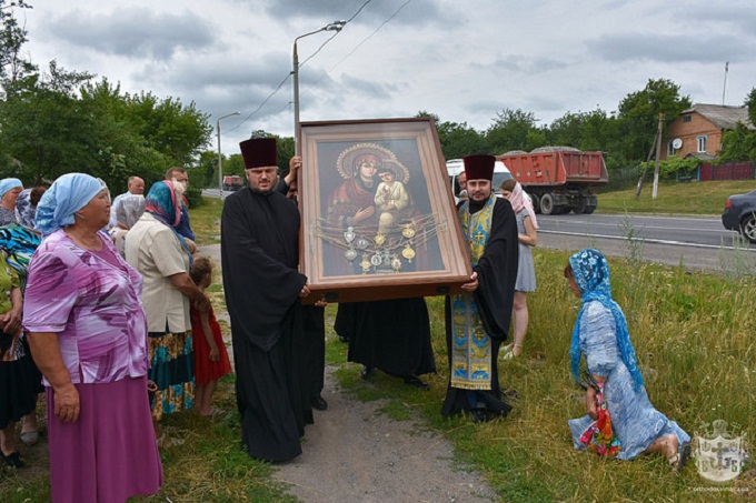 У Святогірській Лаврі зняли фільм про проводи чудотворної ікони до Вінниці (ВІДЕО)