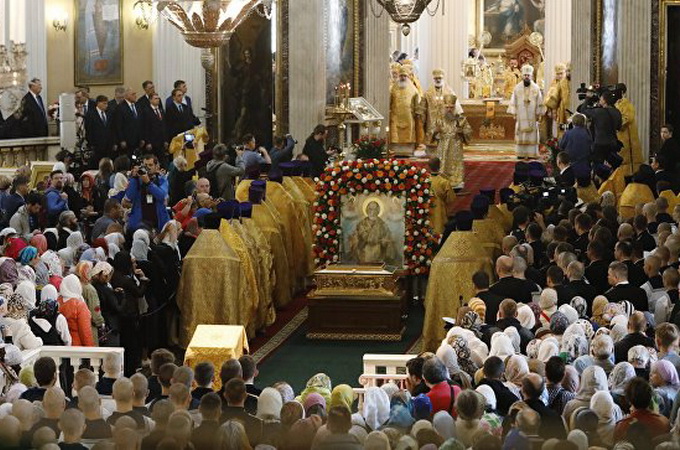 Мощі святителя Миколая Чудотворця прибули до Санкт-Петербургу