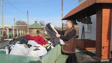 Вольнянские прихожане УПЦ передали гуманитарную помощь «Красному Кресту»