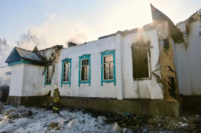 В Казахстані вогонь повністю знищив 140-річний православний храм