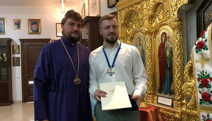 Former UOC Metropolitan Alexander (Drabinko) and Bogdan Khodakovsky – the leader of the "Traditions and Order" organization. Photo: Facebook