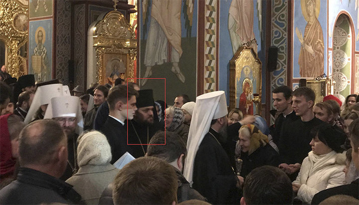 Епископ Исаия в Михайловском монастыре. Фото: Facebook