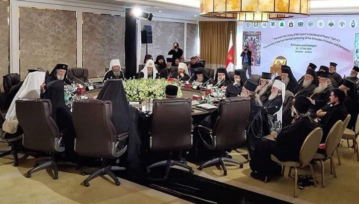 Συνάντηση εκπροσώπων των Ορθοδόξων Εκκλησιών στην πρωτεύουσα της Ιορδανίας. Φωτογραφία: Telegram-κανάλι του πρωθιερέα Αλέξανδρο Οβτσαρένκο