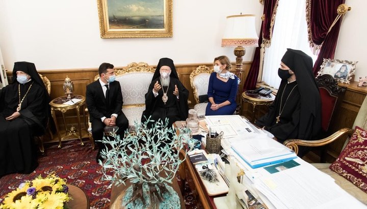 Зустріч Володимира Зеленського з головою Фанару 16.10.20. Фото: facebook.com/president.gov.ua