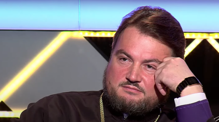 "Ієрарх" ПЦУ Олександр (Драбинко). Фото: скріншот ютуб-канал "Прямий"