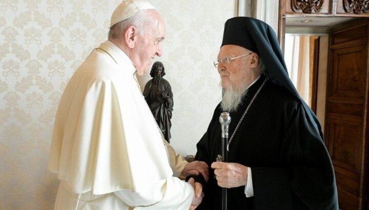 Папа Франциск і патріарх Варфоломій. Фото: vaticannews.va