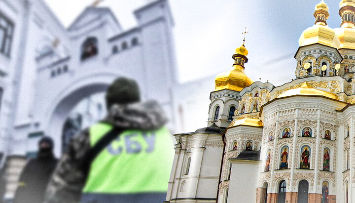 Основні обшуки пройшли у Києво-Печерській лаврі. Фото: СПЖ