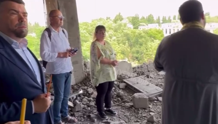 Молебень в Одесі. Фото: скріншот відео каналу