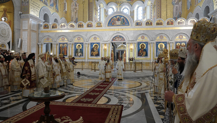 Патриарх Порфирий и иерархи Сербской Церкви. Фото: spc.rs