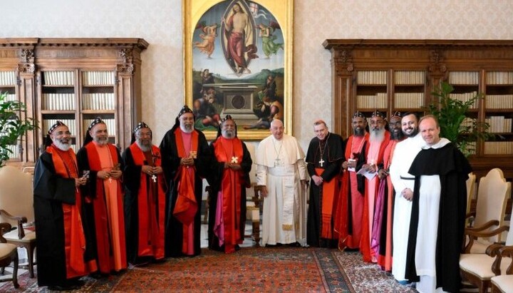 Частная аудиенция в Ватикане 11 ноября 2024 г. (VATICAN MEDIA Divisione Foto)