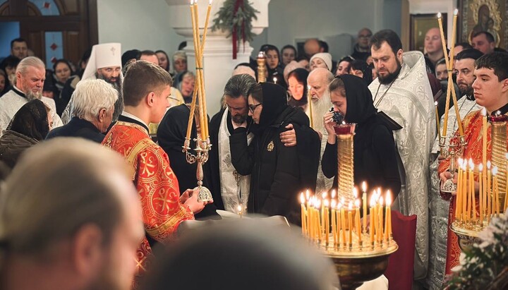 Funeral service for reader Nazarii Shvets in Vinnytsia. Photo: Vinnytsia Eparchy