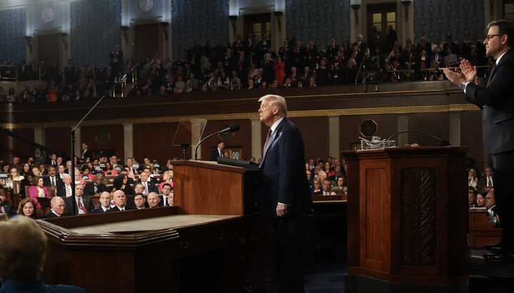 Donald Trump speaking in the U.S. Congress. Photo: Win McNamee