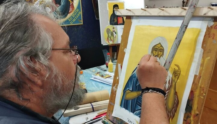 Malba tváře sv.Ivana - zdroj: https://orthodoxiachristiana.cz/