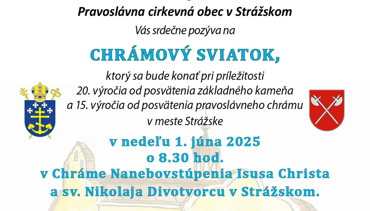 V Strážskom si pripomenú výročie posvätenia chrámu