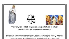 Pohřeb kancléře Metropolitní rady - protojereje Mgr. Ladislava Bílého