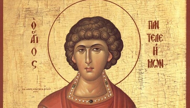Svatý velkomučedník a léčitel Pantelejmon. Zdroj:Synaxaritis.gr