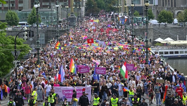 Průvod LGBT+ v Praze. Zdroj.ČTK/Kateřina Šulová