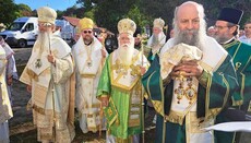 Arcibiskup Juraj spolusloužil s patriarchou srbským Porfirijem v Chorvatsku 