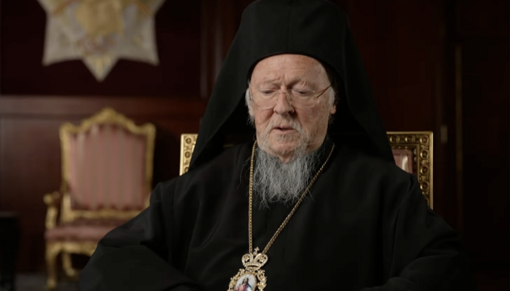 Patriarcha Bartoloměj. Zdroj: Snímek obrazovky