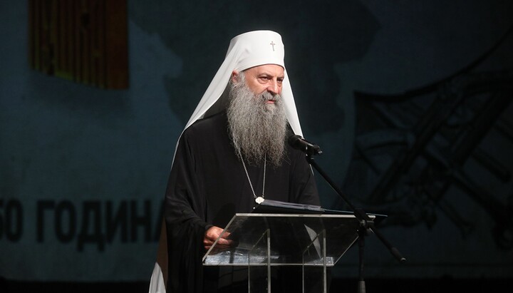 Srbský patriarcha Porfirij. Zdroj: tisková služba Srbské pravoslavné církve