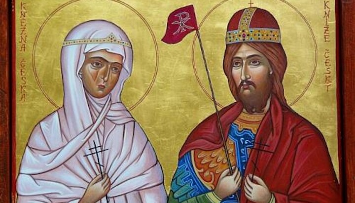 Sv. Ludmila a sv. Václav. Zdroj: Orthodoxia.cz