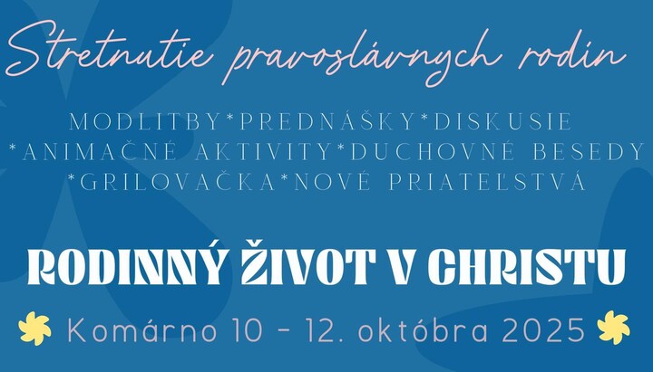 V Komárne sa uskutoční stretnutie pravoslávnych rodín