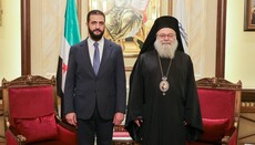 Syrský prezident Ahmad aš-Šar’a se setkal s patriarchou Antiochie Janem X.