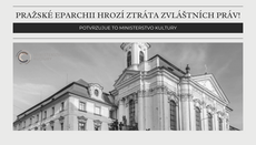 Pražské eparchii hrozí ztráta zvláštních práv, potvrdilo Ministerstvo kult.