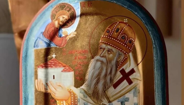 Ikona metropolity Amfilochije. Zdroj: FB MKPE