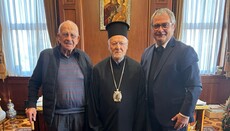 Předseda řecké obce Jeruzaléma navštívil ekumenického patriar­chu