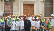 Alexandrijský patriarcha sleduje obnovu chrámu Zvěstování v Alexandrii