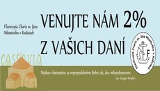 Filantropia Charis žiada veriacich k darovaniu 2 % z daní