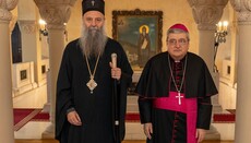 Srbský patriarcha Porfirije jednal v Bělehradě s apoštolským nunciem