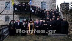 Svátek Tří hierarchů oslaven na Athoniadské škole na Athosu