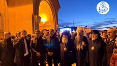 Hlavy Albánské a Bulharské církve dorazili na pohřeb patriarchy Eliáše II.