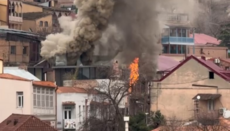 V Tbilisi vypukl požár