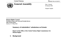 Zpráva OSN: Estonsko čelí kritice kvůli náboženské svobodě a ochraně menšin