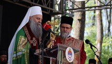 Patriarcha Porfirije se modlil za oběti Jasenovce