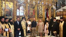 V Betlémě byl v jeskyni Narození Páně pokřtěn syn řeckých diplomatů