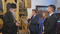 Francouzský prezident Macron navštívil Cetinjský monastýr