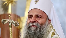 Patriarcha Porfirije se při odjezdu Pásu Bohorodice rozplakal