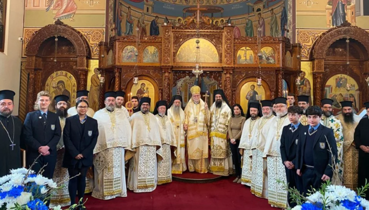 V Austrálii oslavili svátek ikony Axion Estin i jmeniny patriarchy