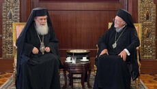 Konstantinopolský patriarcha přijal jeruzalémského patriarchu na Fanaru