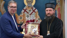 Srbský prezident Vučić navštívil eparchii Bihać-Petrovac a monastýr Rmanj